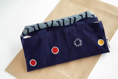 獅子舞 手提げ バック ( 20貫丸紡生地 紺色 ) | 装飾品 鞄 カバン かばん バッグ 手提げバッグ 紺色 紺 20貫丸紡生地 綿100％ 綿 獅子舞 長野県 飯田市 信州 AV06