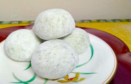 老舗餅屋さんが作るチーズ入り杵つき生丸餅(青のり) 20個入り