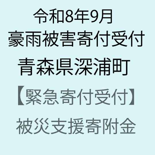 【ふるさと納税】【令和8年9月豪雨被害災害支援緊急寄附受付】青森県深浦町災害応援寄附金（返礼品はありません）