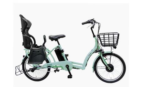 《9月末までの限定寄付額》完成品でお届け！電動アシスト自転車 8.7Ah シティサイクル シマノ 3段変速 20インチ 幼児二人同乗BAA付き ASWR203ANK-FB-RBC015【マットライトグリーン（H85T）】｜京都 中川商会 電動自転車 3人乗り対応可※ 