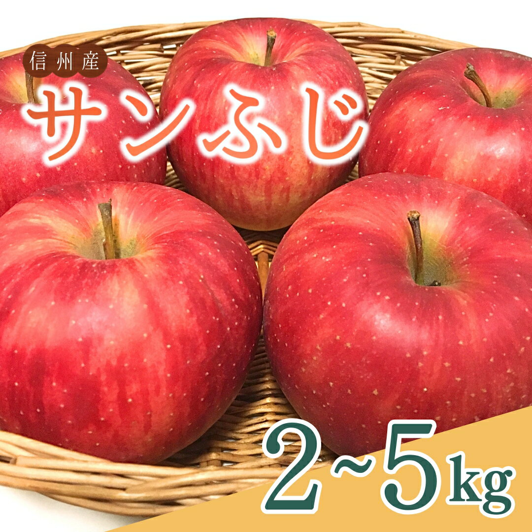 【ふるさと納税】ザ・王道 りんご サンふじ 約2kg/3kg/5kg |林檎 蜜入り 果物 フルーツ サン ふじ 富士 2kg 3kg 5kg 信州林檎 信州りんご 信州 長野 千曲市 送料無料