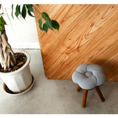 ふるさと納税 大川市 monaca stool:ume【グレー/ウォールナット/高さ30cm】 |  | 01
