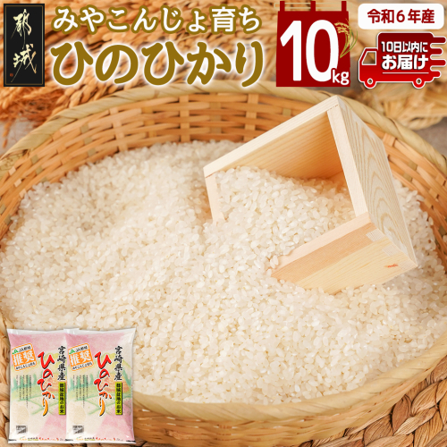 みやこんじょ育ち都城産ひのひかり10kg≪みやこんじょ特急便≫_AE-K701-Q