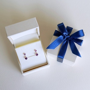 【ジュエリー】K10 イエローゴールド アメシスト 揺れる ピアス 保証書付 SR-2012 242-003-a