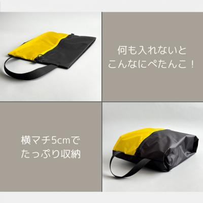 ふるさと納税 名古屋市 【Mサイズ・黄色】軽量ナイロンシューズケース　着替えポーチ　上靴袋 |  | 02