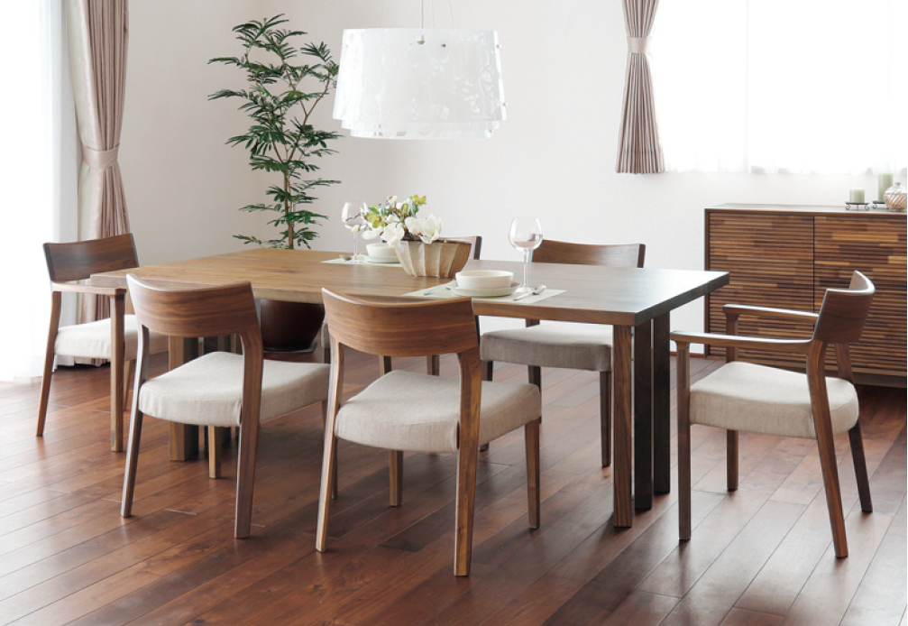 [幅1800]カリモク家具『ダイニングテーブル・厚天板』DH6240 [1301]