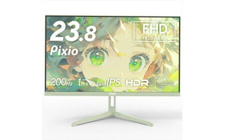 Pixio ゲーミングモニター 23.8インチ FHD 200Hz IPS ミントグリーン/緑 PX248WAVEMT | モニター モニター モニター モニター モニター