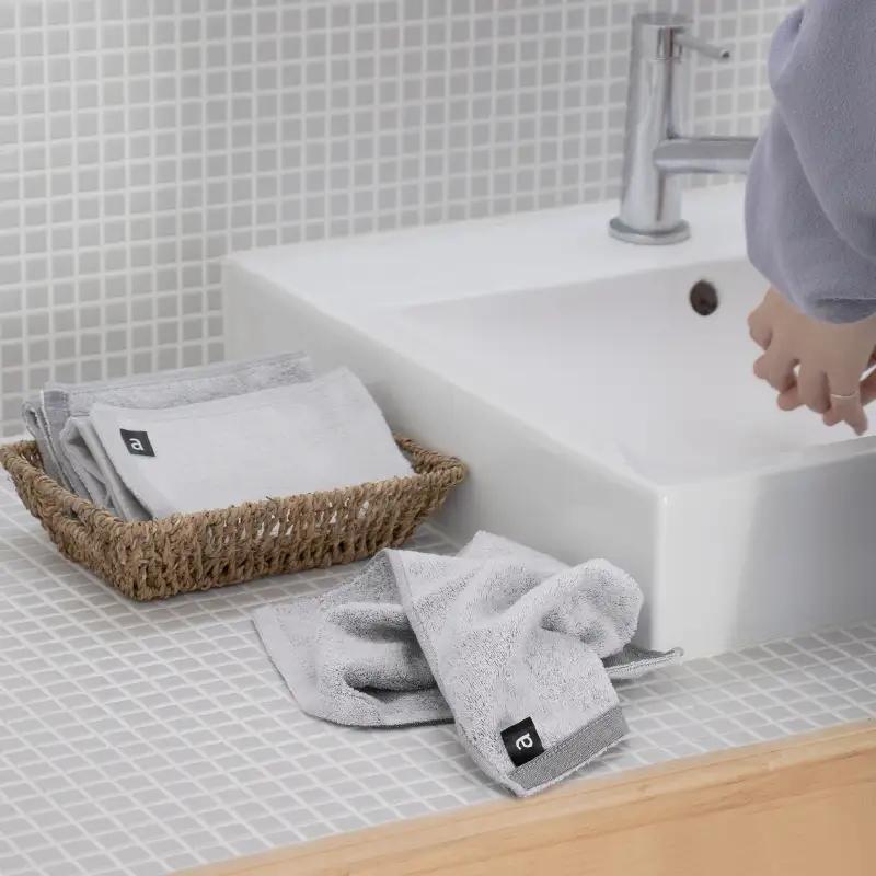 【数量限定】a towelハンドタオル 10枚セット インディゴグレー