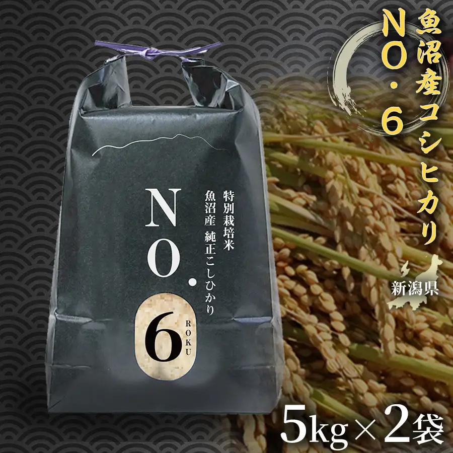 魚沼産コシヒカリNo.6 10kg(5kg×2袋)|津南町 魚沼 令和7年