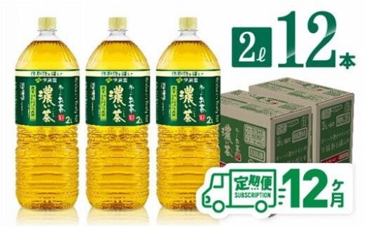 
										
										【12ヶ月定期便】 伊藤園 おーいお茶 濃い茶 2L×6本×2ケース 【 飲料類 ソフトドリンク お茶 ペットボトル 】 宮崎県川南町 [D07356t12]
									