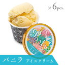 【ふるさと納税】バニラアイスクリーム 6個セット｜すし処 一重 尾鷲 お取り寄せ マダガスカル 卵 牛乳 デザート 冷凍 ふるさと納税 IJ-40