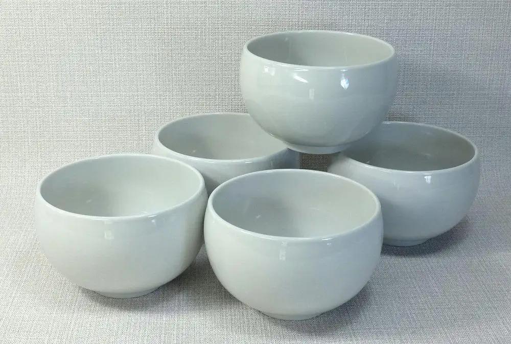 【波佐見焼】φ１2.５ｃｍ小ぶり丼・汁碗5個組 白　【西海陶器】 5 67592｜波佐見焼 陶器