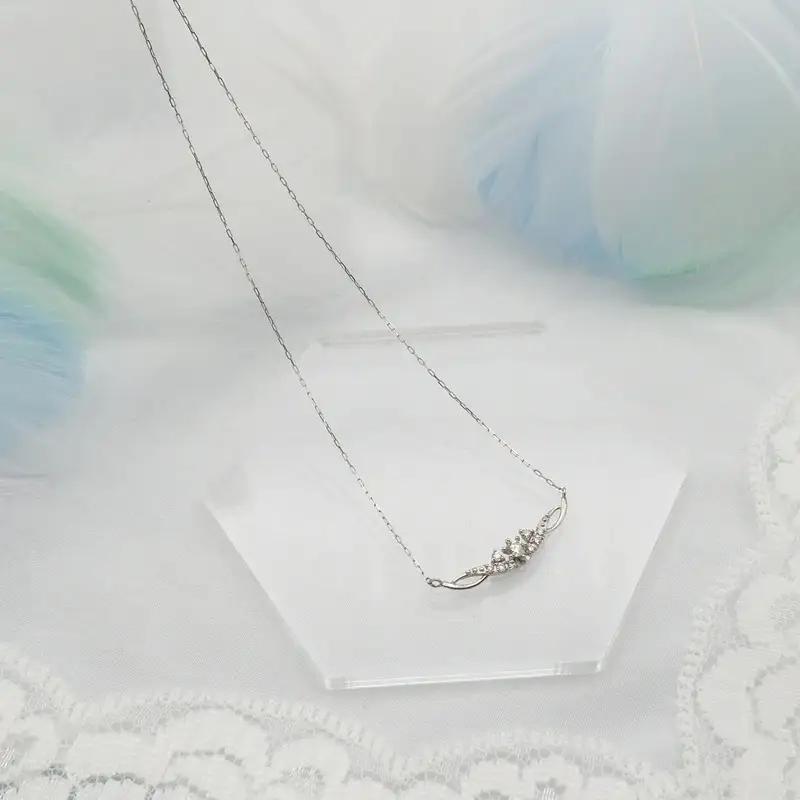 PT900/PT850 0.10ct ダイヤモンド ペンダントネックレス HH-019738 SWBT005-pt