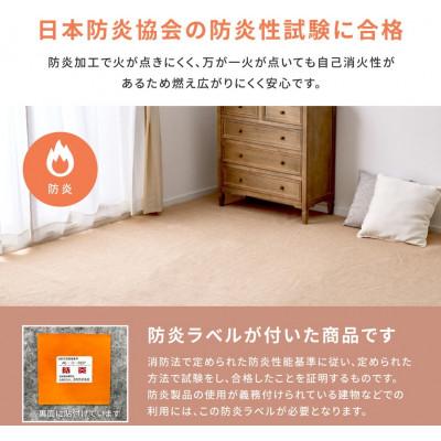 ふるさと納税 泉大津市 日本製　防炎　カーペット　ベージュ　1枚　4.5帖　約261×261cm　600092645型 |  | 03