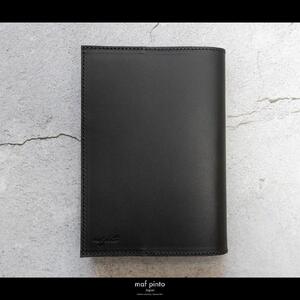 maf pinto (マフ ピント) レザーブックカバー 文庫サイズ ブラック 本革 日本製