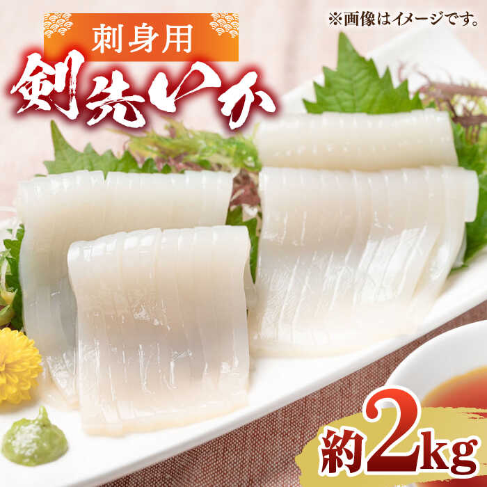 【ふるさと納税】刺身用 剣先イカ 10杯（約2kg）（急速冷凍）《壱岐市》【魚助】 イカ いか 剣先いか ケンサキイカ 刺身 刺し身 お刺身 鮮魚 海鮮[JFX001]