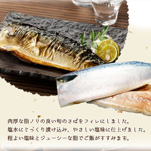 和歌山魚鶴仕込みのだし漬け銀だら切身4切・銀鮭切身4切・塩さばフィレ4枚　（真空パック入）【uot852B】