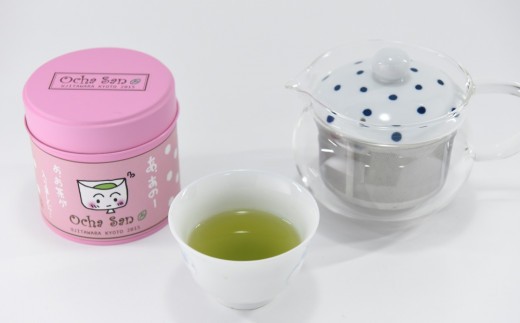 
                  お茶さんのお茶とかわいい急須セット〈煎茶 緑茶 お茶 茶 宇治抹茶 茶葉 急須 京都 ガラス 缶 保存缶〉　n0158
                