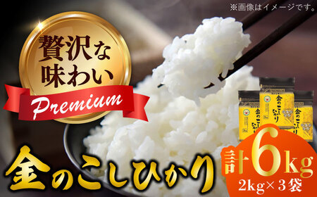 【贅沢な味わい】令和6年産 スーパープレミアム金のこしひかり 白米 計6kg（2kg×3袋） / 精米 ブランド米 ふるさと納税米 /  佐賀県 / 株式会社森光商店 [41ACBW037] こしひかり コシヒカリ