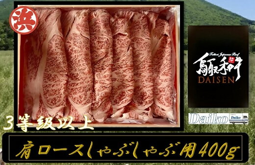 【ふるさと納税】鳥取和牛DAISEN肩ロースしゃぶしゃぶ用【25-017-009】 和牛　牛肉　肩ロース　しゃぶしゃぶ　スライス　鳥取県産　国産　冷凍 お取り寄せ グルメ 鳥取県 米子市 送料無料