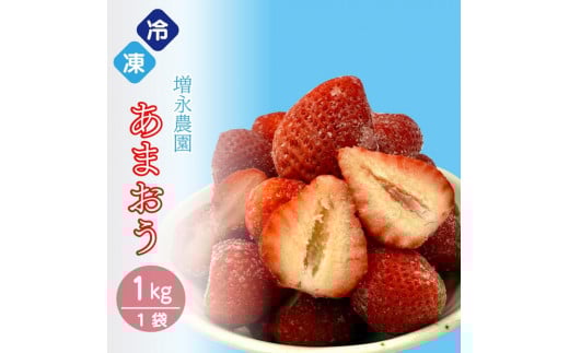 
            増永農園の完熟冷凍あまおう1kg
          