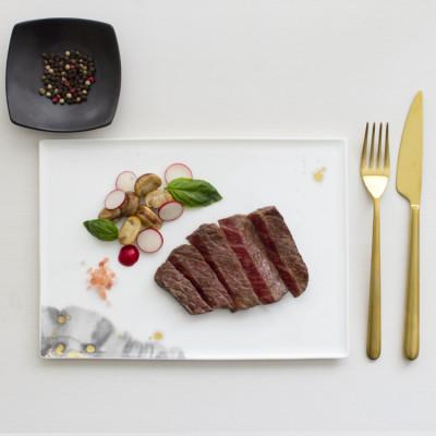 ふるさと納税 白山市 【NIKKO】26.5cm長角皿 「墨の瞬・煌」《ニッコー食器》(11115-G4370) |  | 02