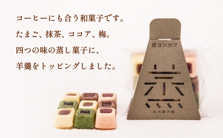 蒸ヨンカク 2袋 富山県 氷見市 和菓子 焼き菓子 羊羹 