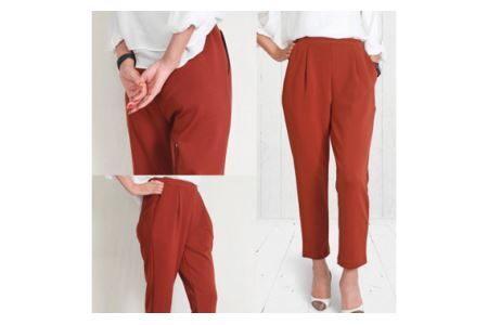 No.363 ミセスファッション福袋Lサイズ日本製婦人ボトムパンツサンプル含む3点