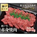 【ふるさと納税】神戸牛　赤身焼肉　600g【配送不可地域：離島】【1441702】