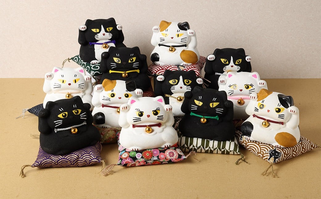 桑名鋳物の中子屋さんが作った招き猫×1