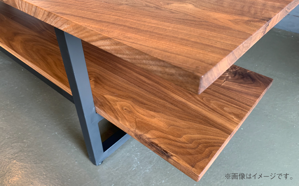 無垢材×スチールレッグ TVボード 幅1800mm_イメージ3