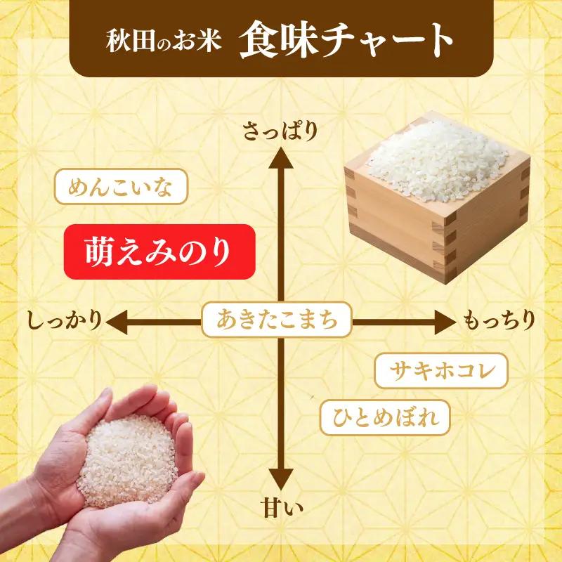 萌えみのり 令和7年度産 精米5kg【精米 白米 米 コメ お米 おこめ ブランド米 ご飯 ごはん 秋田 にかほ】
