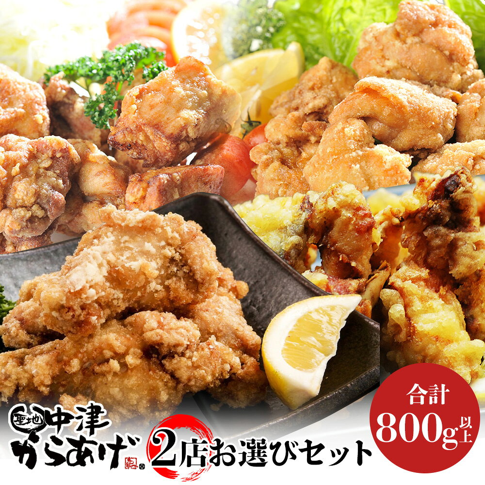 【ふるさと納税】中津からあげ2店堪能セット | 家庭調理 味付生肉 中津からあげ 唐揚げ からあげ から揚げ レンジ 冷凍 冷凍食品 ＜選べる店舗 : もり山 スーパー細川 くうとん ぶんごや げんきや からいち とよからあげ＞