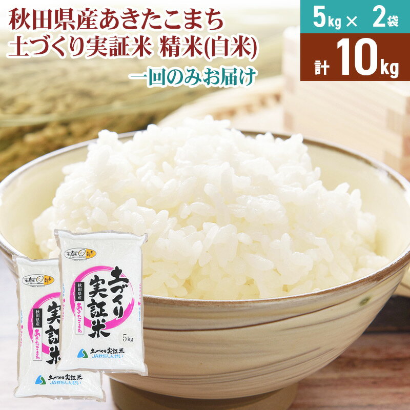 【ふるさと納税】《新米予約》米 10kg 精米 秋田県産 あきたこまち 令和7年産 土作り実証米 JA秋田しんせい