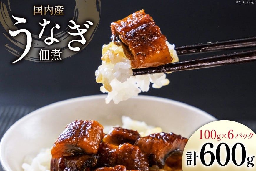 
うなぎ 佃煮 国産 静岡 100g ×6 計600g [静岡鰻販売 静岡県 吉田町 22424327] 鰻 ウナギ 真空パック つまみ 酒の肴 惣菜 おかず ご飯のお供 冷凍
