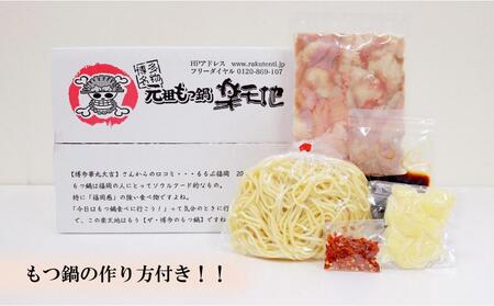 【全3回定期便】元祖もつ鍋楽天地(冷凍) 元祖もつ鍋2～3人用セット 毎月お届け