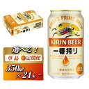 【ふるさと納税】キリン 一番搾り 350ml ×24本／48本／定期便 あり　【 お酒 アルコール アルコール飲料 晩酌 家飲み 宅飲み 飲み会 集まり バーベキュー BBQ イベント 飲み物 缶ビール 】