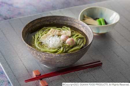 【小川製麺】3束ね 茶そば (160g×3束)×6入 FZ21-831