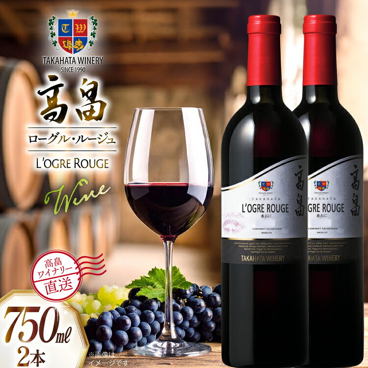 【ふるさと納税】 ワイン 赤 高畠 ローグル・ルージュ 赤おに 750ml 2本 セット [高畠ワイナリー 山形県 高畠町 tk06ays730059] ワインセット 赤ワイン 酒 お酒 わいん マジェスティックシリーズ アルコール ぶどう 果実酒