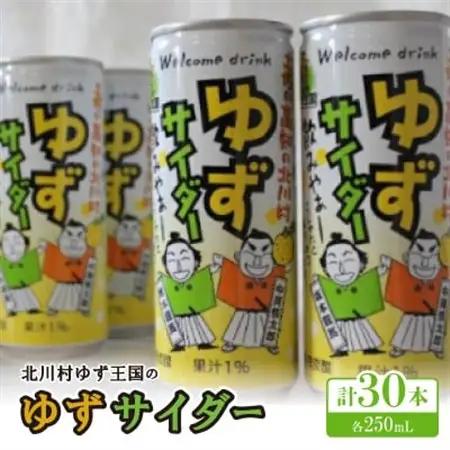 ゆずサイダー30本/1ケース【北川村ゆず王国】【1508082】