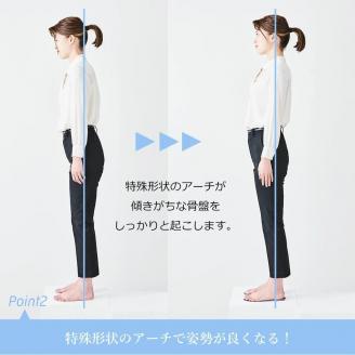 特許インソールyui【足のアーチを整える特許インソールで足元から骨盤ケア】／S(23.0cm-24.0cm)