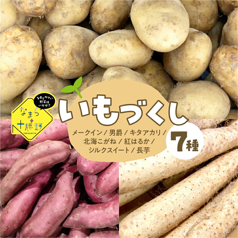 【ふるさと納税】なまら十勝野のいもづくし 7種 計4kg【2025年12月中旬から2026年4月下旬にかけて順次発送】 芋 おいも 食べ比べ ジャガイモ さつま芋 さつまいも 長芋 メークイン 男爵 キタアカリ 北海こがね 紅はるか シルクスイート 産地直送 北海道 十勝 芽室町