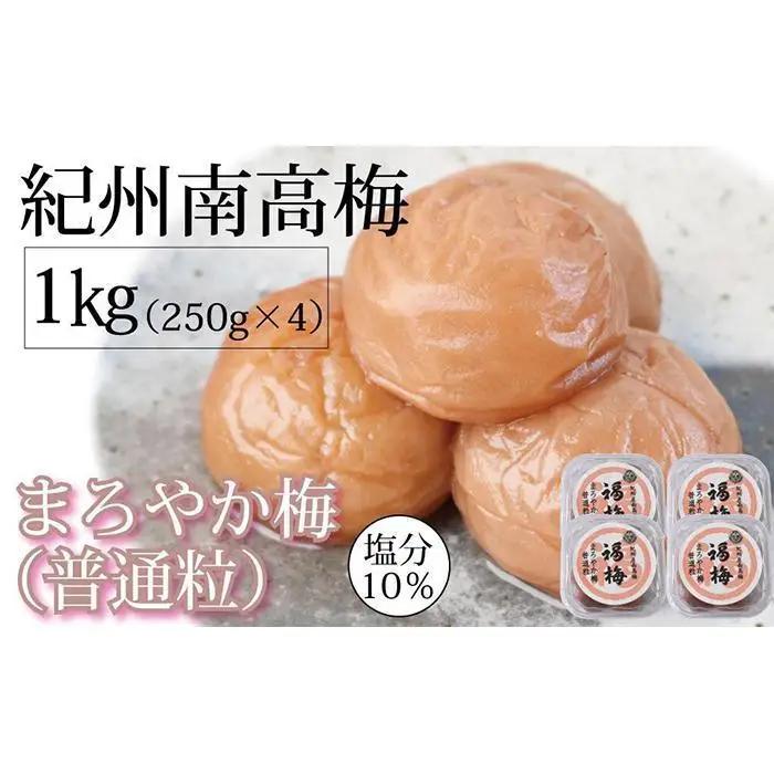 紀州南高梅  250g×4 塩分 10％ はちみつ梅干 まろやか梅 普通粒【ギフト 化粧箱入り 贈答用】