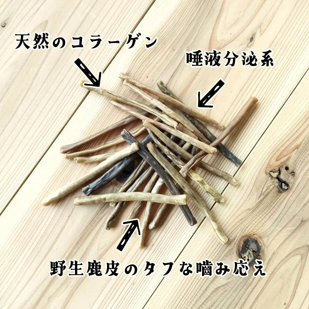 天然鹿皮で作ったデンタルガム 50g / 愛犬用 天然鹿皮 デンタルケア ガム 無添加 おやつ ロール形状 天然コラーゲン 唾液分泌 噛みごたえ 弾力 ストレス発散 国産 ペットフード 鹿肉専門店 や