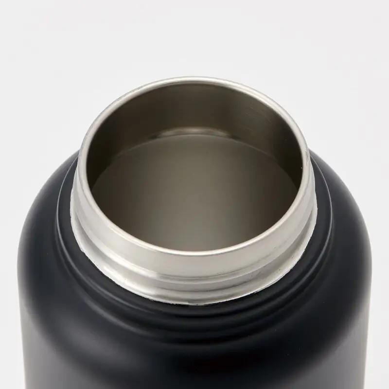 【スクリューハンドル付きマグボトル】1000ml 水筒 保温保冷「ブラック」 〈スケーター株式会社〉 チタン製 マグボトル アウトドア 直飲み 11-015