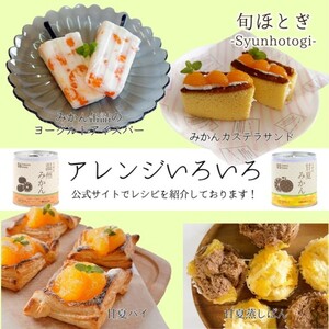 【B8-007】缶詰工場直送　特選果実「旬ほとぎ」甘夏みかん　12缶