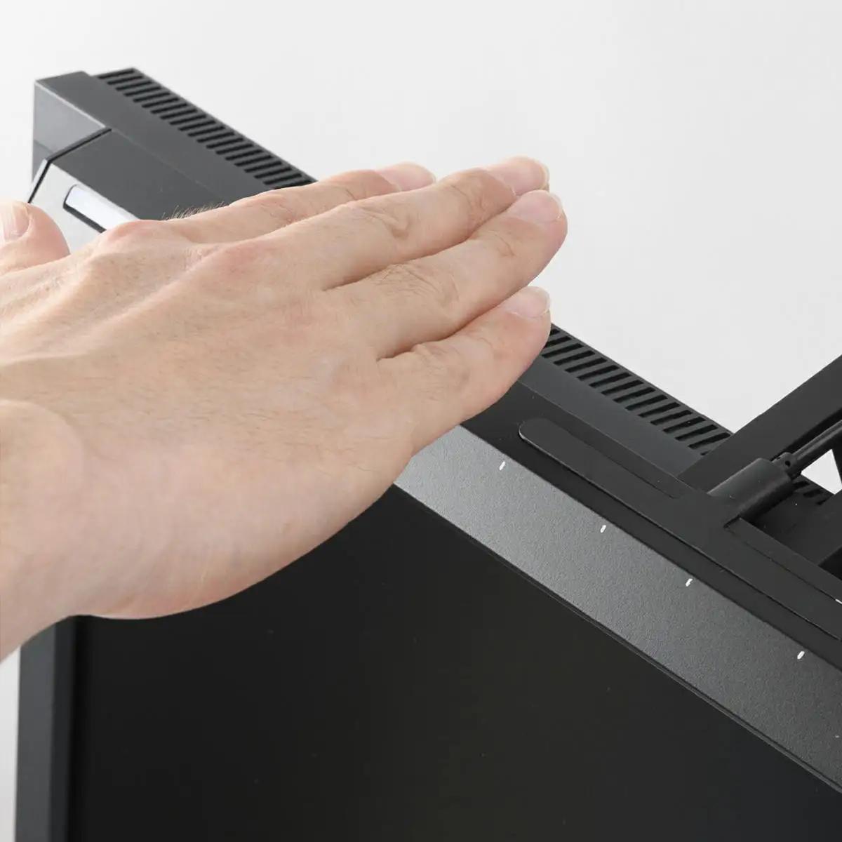 ゲーミングライト EXARM ZETA 〈 グッドデザイン賞受賞 ディスプレイ パソコン ライト ランプ 照明 LED 調光 調色 タッチレスセンサー ブラック ホワイト メタリックシルバー 選べる〉