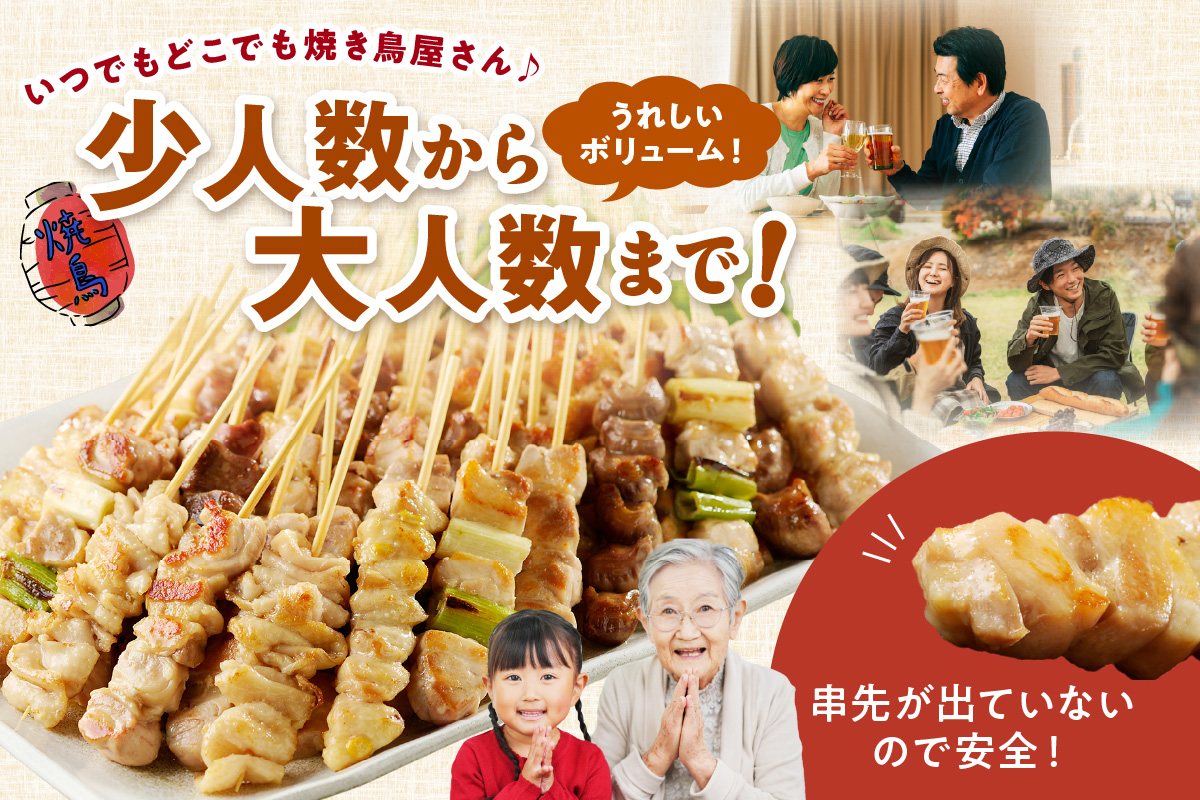 国産焼き鳥セット 5種盛り合わせ60本　KN00007