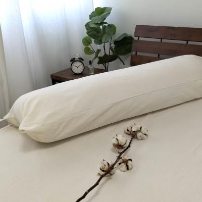 ふるさと納税 阪南市 オーガニックコットンフランネルまくらカバー　無漂白キナリ　約43X120cm