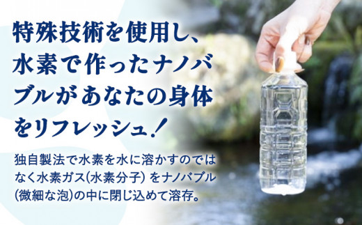 ナノバブル水素水 ペットボトル 約500ml 48本 株式会社ヒロシバ《30日以内に出荷予定(土日祝除く)》大阪府 羽曳野市 送料無料 水素水 肌 美容 健康 水